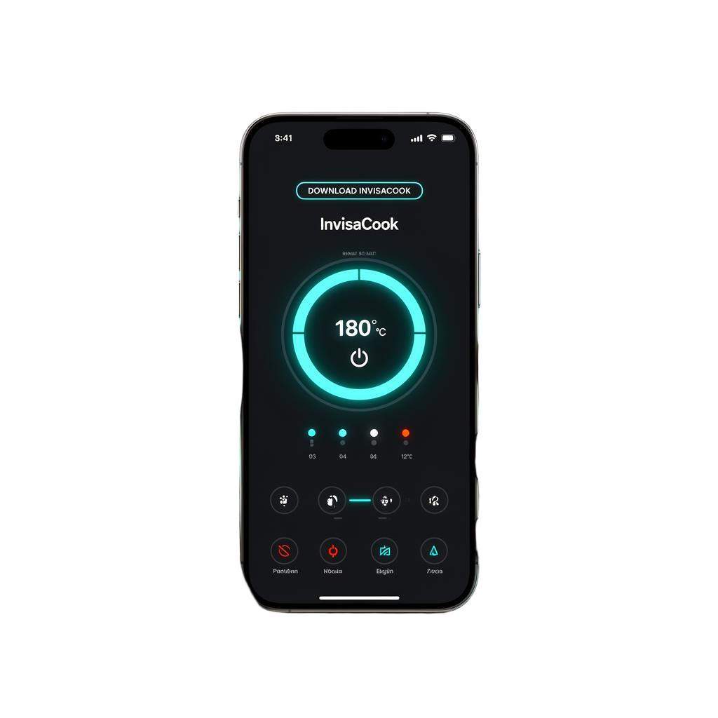 Download the InvisaCook app on iPhone to control your invisible cooktop remotely